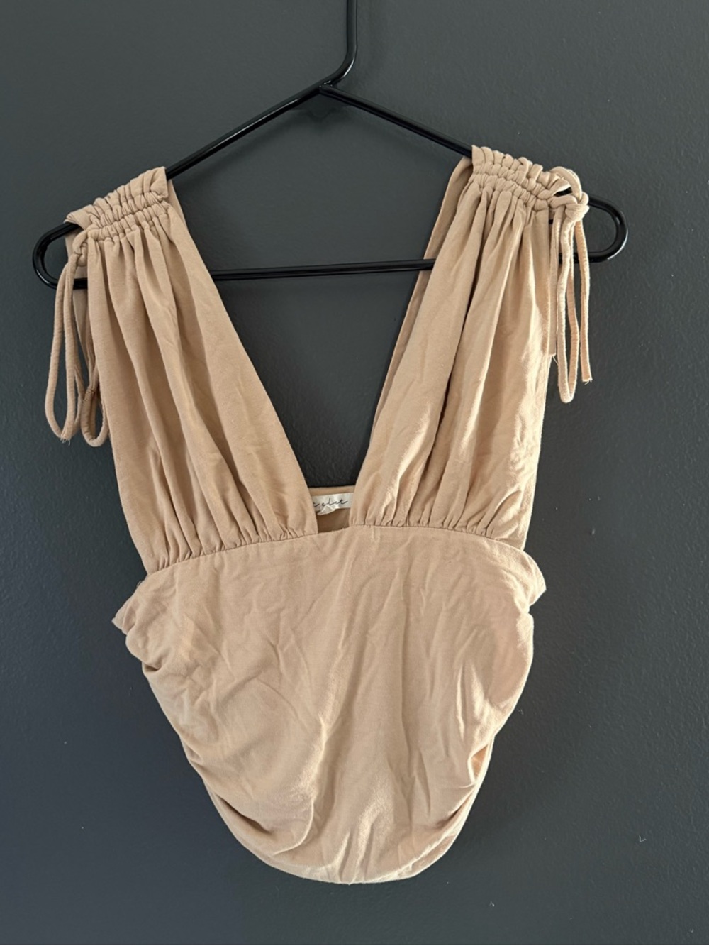 Beige Sleeveless Top - Size M